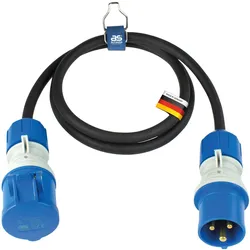 As - Schwabe, Verlängerungskabel, Camping CEE Verlängerung mit Spannungsanzeige (1.50 m)