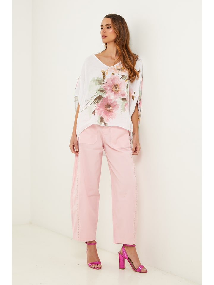 Fleur de Lin Bluse in Weiß - S