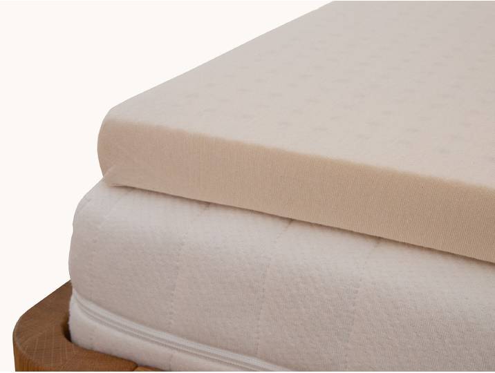 Naturlatex-Matratzenauflage Latexplus - mit Bezug - 90x200 cm - medium