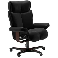 Stressless Bürostuhl Magic Office Leder Schwarz Batick Black M (Medium)