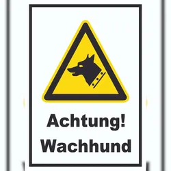 HB-Druck Achtung Wachhund A2 (420x594mm) Schild