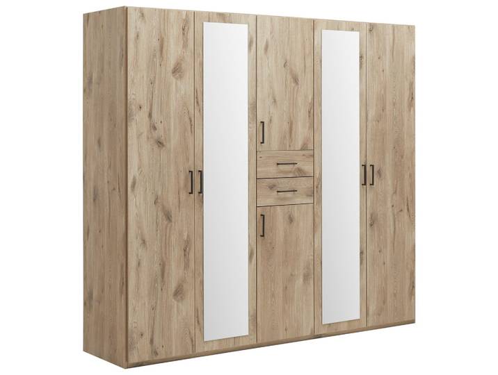 Drehtürenschrank 225/208/58 cm Eichefarben