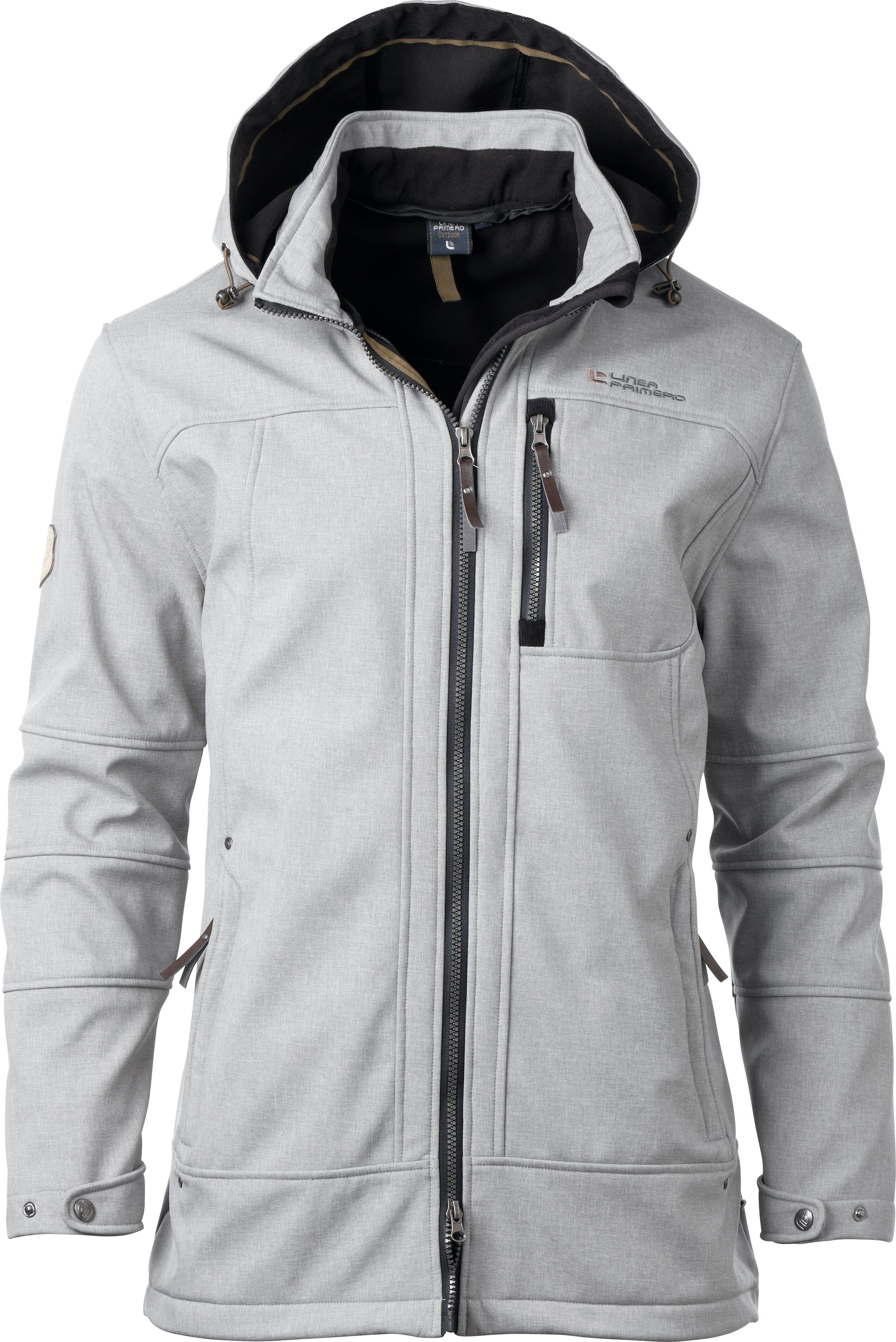 Softshelljacke DEPROC ACTIVE "BARKLEY PEAK MEN", Herren, Gr. 3XL, grau, Softshell, 100% Polyester, regular fit hüftbedeckend, abnehmbar mit Gummizug, Jacken Softshelljacke, auch in Grossen Grössen erhältlich grau 3XL