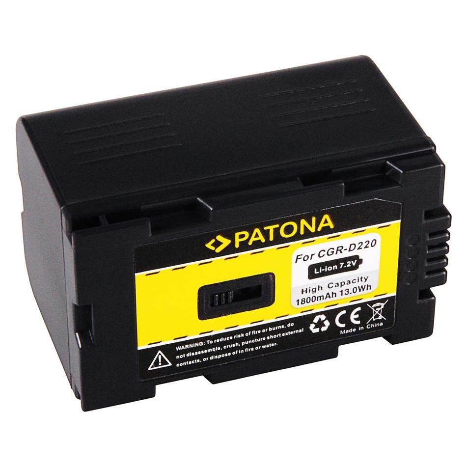 Patona Akku f. Panasonic CGR-D220 CGR-D16 NV-Serie CGA-D54 CGA-D54S CGA-D54SE CGA-D54SE/1B CGA-D54SE (Kamera Akku) (PT1047)
