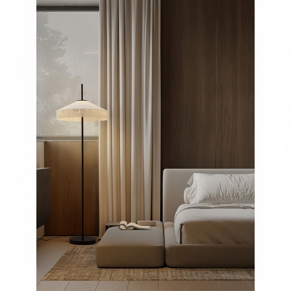 Lyora Tiffany vloerlamp Velvy beige door Tiffany