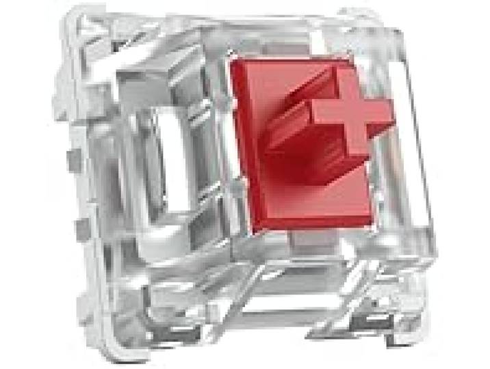 Glorious Gaming 120x Gateron-brytare (röda) – SMD-LED-kompatibla, linjära och jämna för snabbt skrivande och spelande, 45 g aktiveringskraft, 3-stiftsmontering – Gateron Red