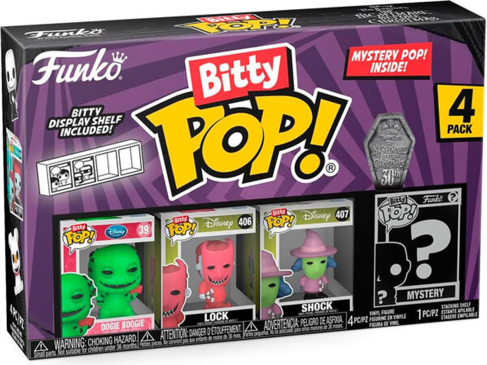 Funko Bitty Pop! Oogie Boogie, Lock en Shock figuurtjes set