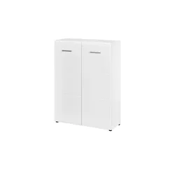 Primo Schuhschrank  Akzent ¦ weiß ¦ Maße (cm): B: 89 H: 120 T: 37.0