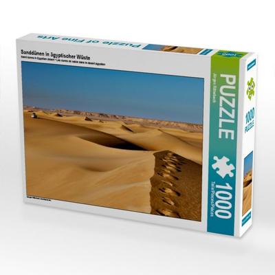 CALVENDO Puzzle Sanddünen in ägyptischer Wüste | 1000 Teile Lege-Größe 64x48cm Foto-Puzzle für glückliche Stunden