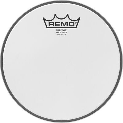 Remo "08" Emperor White Suede"