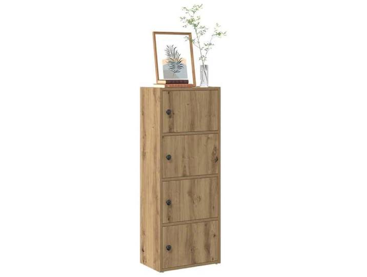 Bibliothèque chêne artisanal 40x24x102 cm bois d'ingénierie étagère à livres support de rangement support à 860381