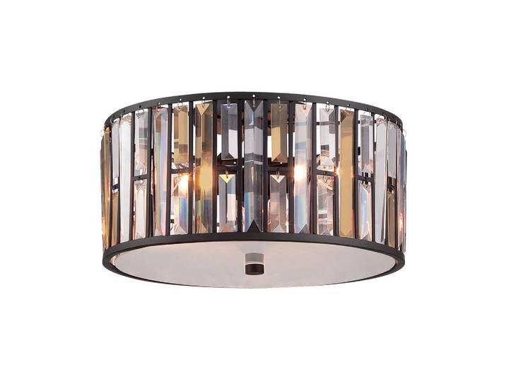 Elstead Lighting Deckenleuchte HK-Gemma, Bronzefarben, Metall, Glas, 23.5 cm, RoHS, Lampen & Leuchten, Innenbeleuchtung, Deckenleuchten, Deckenleuchten