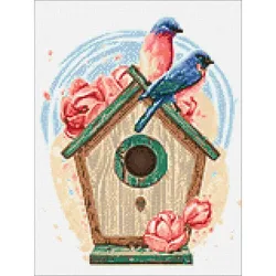 Diamond Painting "Vogelhaus", 30 x 40 cm