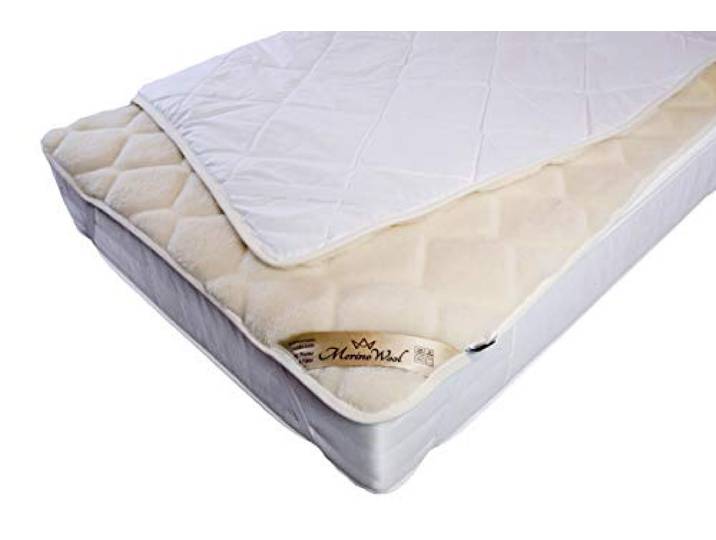 Caro 100% australischer Merinowolle Wende Matratzenauflage Matratzenschoner Cashmere Wolle Wärmeunterbett, Größe 140/200 cm woolmarked
