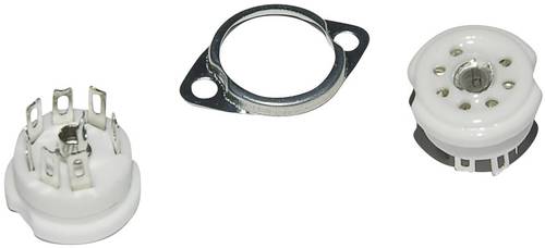 Röhrensockel 120553 Polzahl: 7 Montageart: Chassis Material:Keramik 16mm