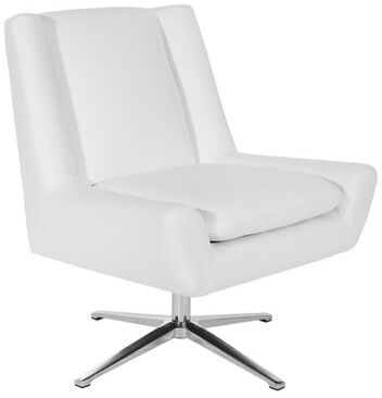 Office Star Products Swivel Mid-Century Faux Leather Guest Chair