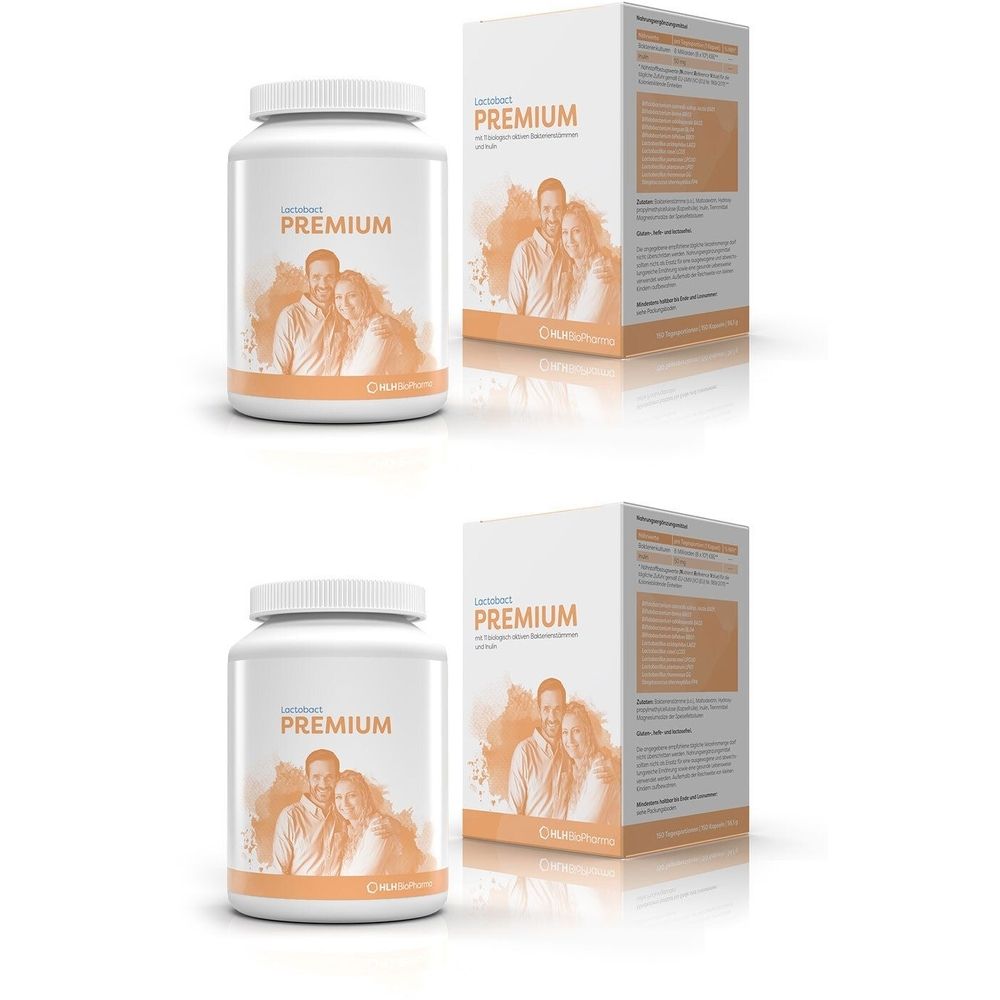 Lactobact Premium magensaftresistente Kapseln x2 2x150 St magensaftresistent
