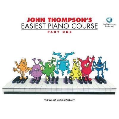 John Thompson Easiest Piano Course Part 1 Beginner Piano Sheet Music Method Step by Step Piano Instruction Book with Online Audio Piano Learning