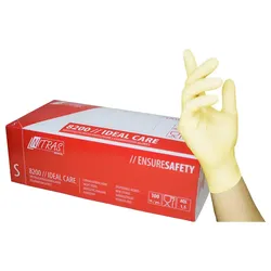 Latex Einweghandschuhe 8200 IDEAL CARE PF | 100 Stück - XL