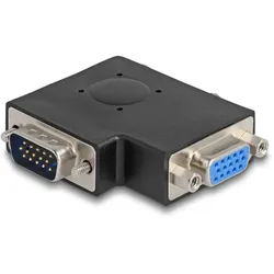 DELOCK VGA Adapter D-Sub15 -> D-Sub15 St/Bu 90° seitlich