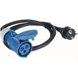 HERTH&BUSS Adapter Schuko auf CEE 3-polig blau - 51307050 - blau
