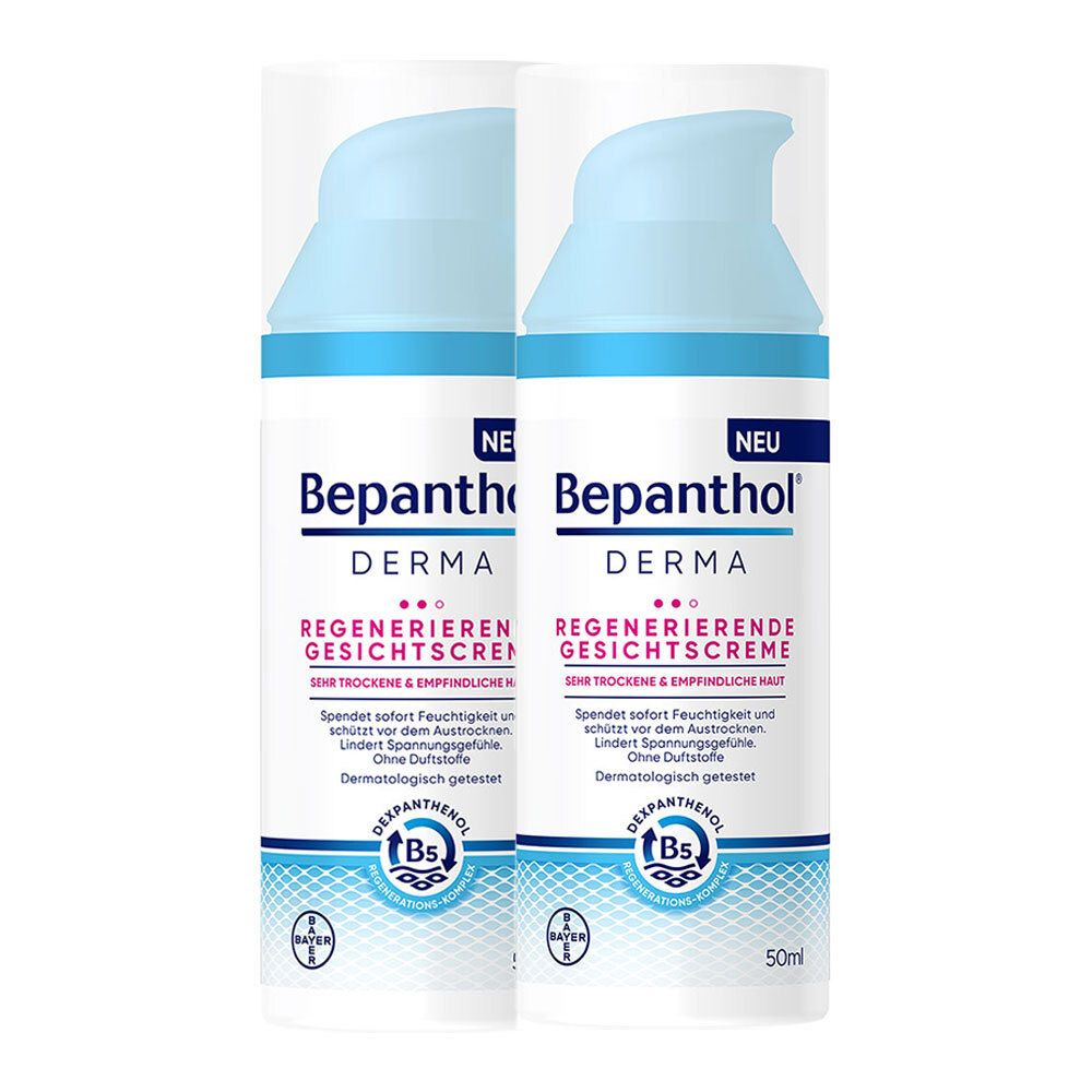 Bepanthol Derma regenerierende Gesichtscreme Doppelpack 2x50 ml Creme
