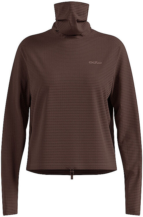 ODLO Damen Laufhoodie Essential Thermal braun   S W