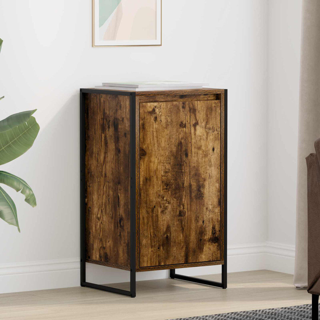 Borough Wharf Sideboard Accent Chest Smoke Oak 75.5cm H X 43cm W X 36cm D