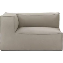 Catena Cotton Linen Ecksofa links 138 cm beige