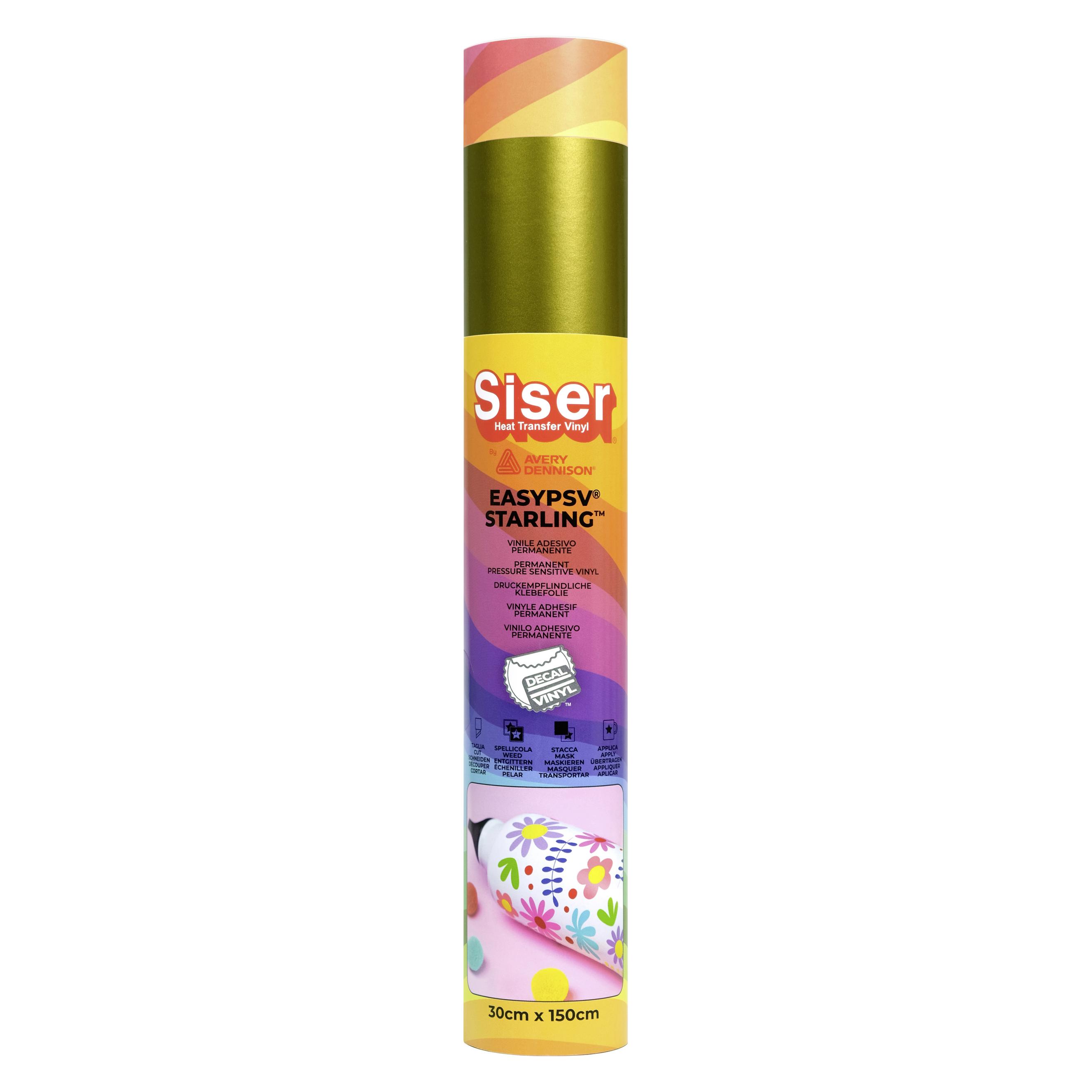 Siser selbstklebende Folie Schnittbreite 30 cm Gold (1FEPSV-GGO-3015)