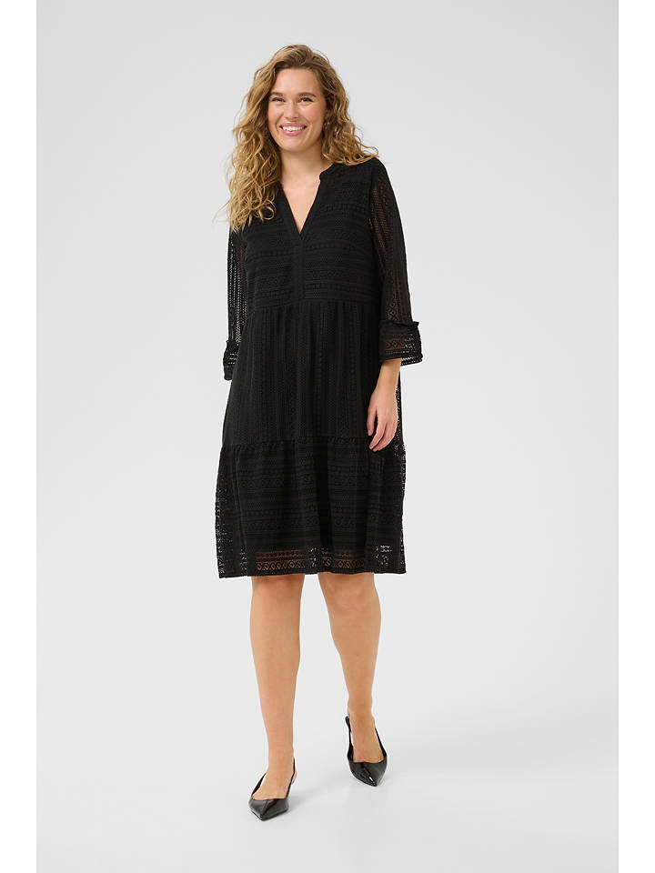 Kaffe Kleid in Schwarz - 42