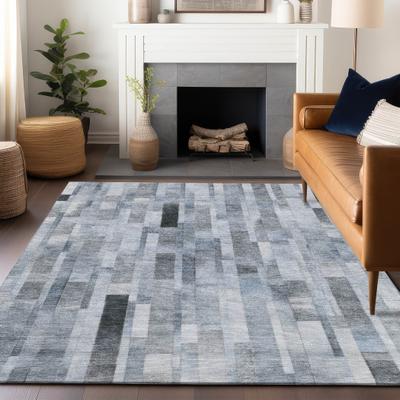 Addison Rugs Machine Washable Indoor/ Outdoor Stripe Stack Chantille Rug