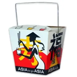 Pack4Food24 500 Asia Nudelboxen Asiaboxen mit Henkel "Asia to go" Motiv 26oz 750ml