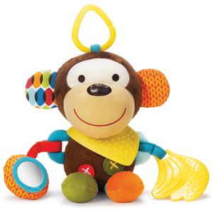 Skip-Hop Motorikspielzeug Bandana Buddies Affe, Aktivitätsspielzeug aus Stoff, ab 0 Monate