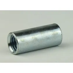 Verbindungsmuffen Stahl verzinkt - M 5x20 - runde Langmuttern - Außendurchmesser 8 mm