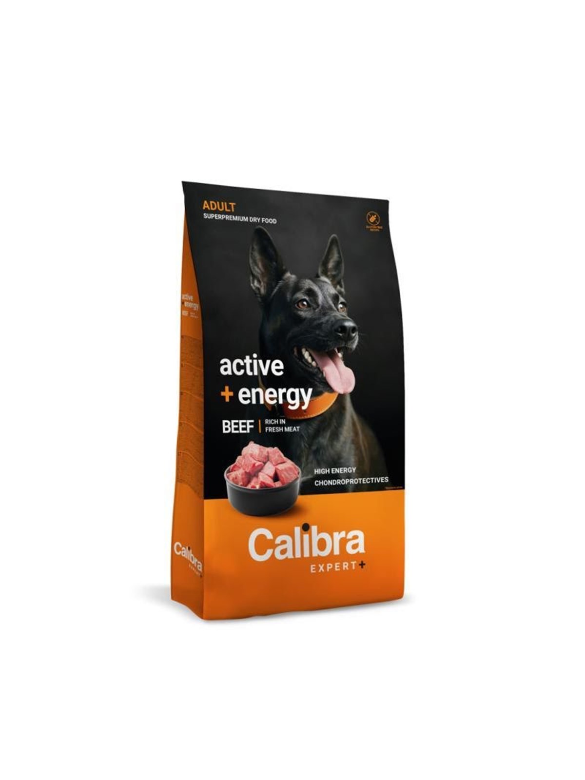 Calibra Dog EXPERT+ Adult Active & Energy Rind 12 kg.