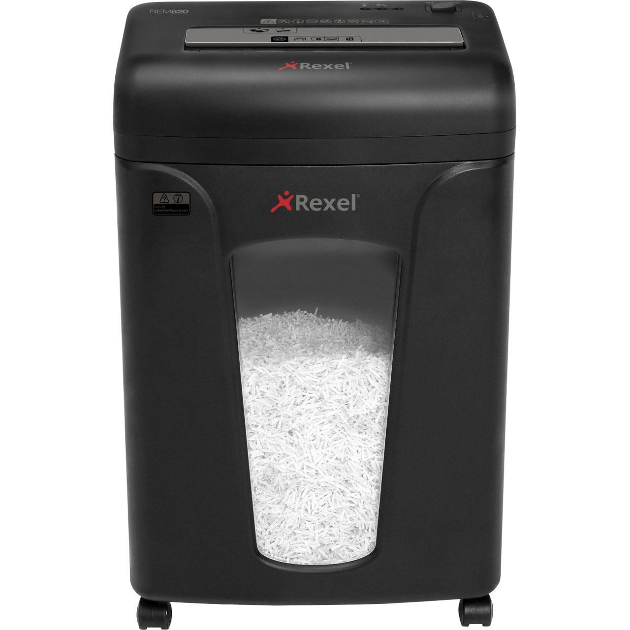 Rexel Aktenvernichter REM820, Partikel 1,9 x 15 mm, schwarz