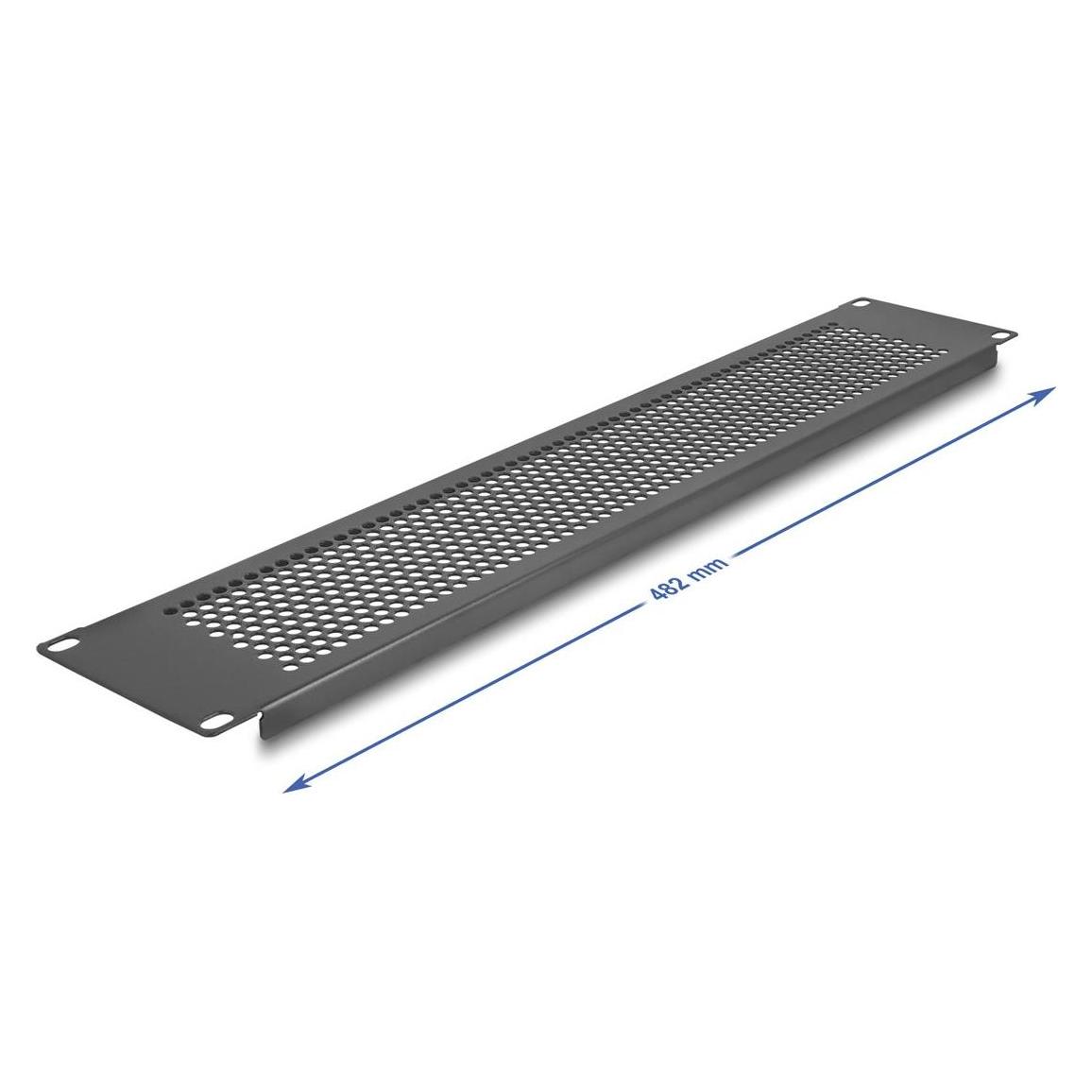 Delock 19" Blindpanel mit runden Löchern (67036)