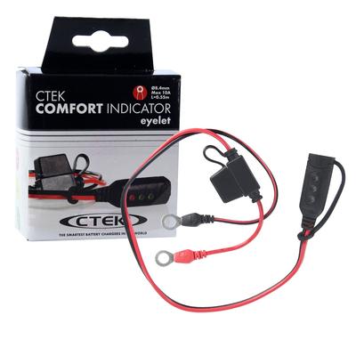 Ctek Comfort Indicator mit Ringkabelschuhen M8 [Hersteller-Nr. CTEK056-382]