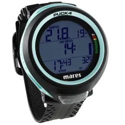 Mares Tauchcomputer Puck 4 - Farbe: Schwarz-AQUAMARINE