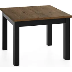 ESSTISCH Toren ausziehbar verlängerbar quadratisch, Eiche Braun Rustikal 80-280/80/76.5 cm