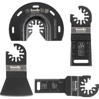 Multitool-Set 49708850, 4-teilig, Sägeblatt-Satz für Holz, Kunststoff, für Multifunktionswerkzeuge