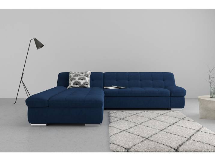 DOMO collection MONA 297x173 cm, modern & komfortabel, optional mit Komfortfunktionen whlw. mit Bettfunktion, L-Form