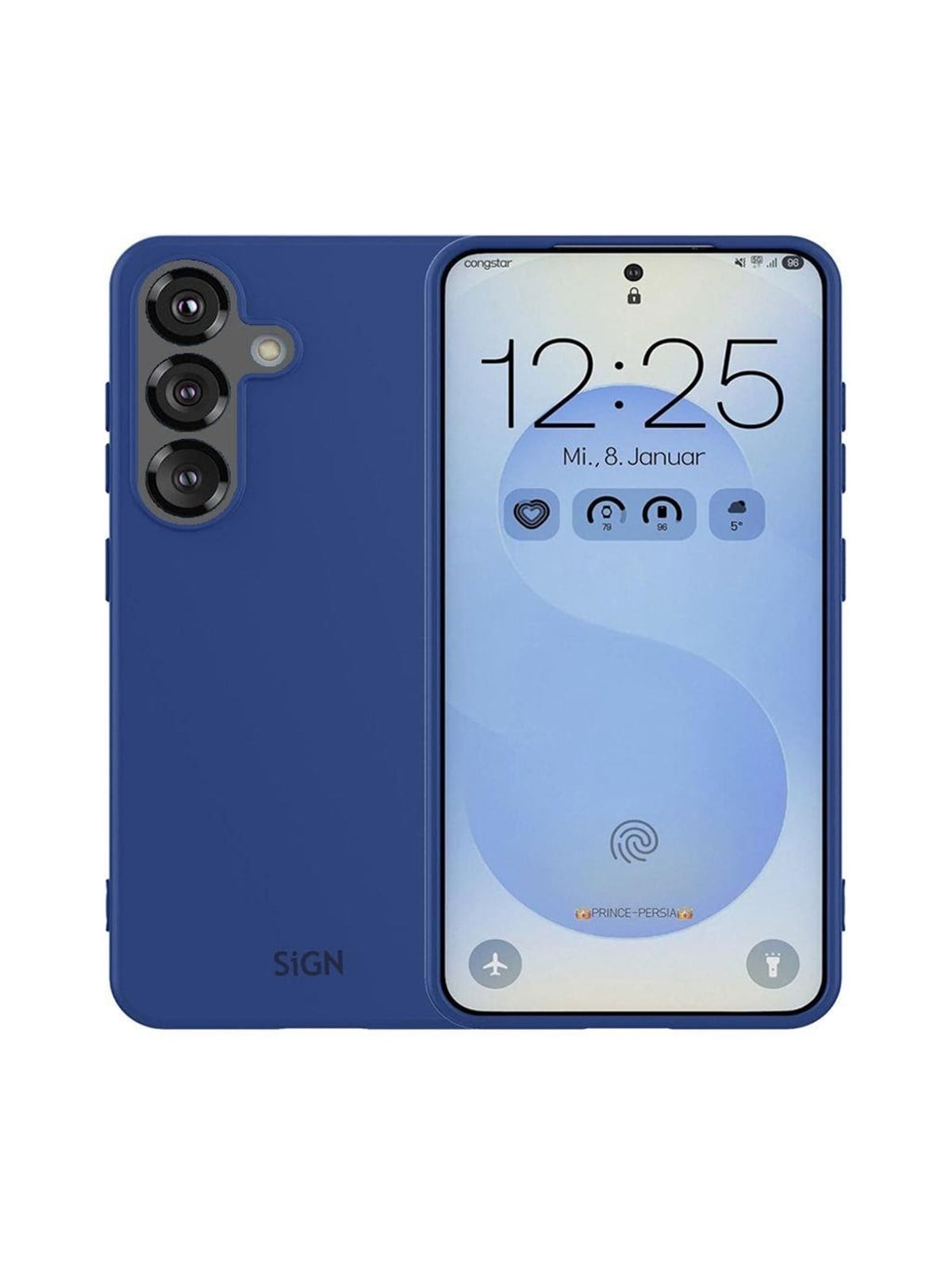 SiGN Liquid Silicone Case for Samsung Galaxy S25 - Blue