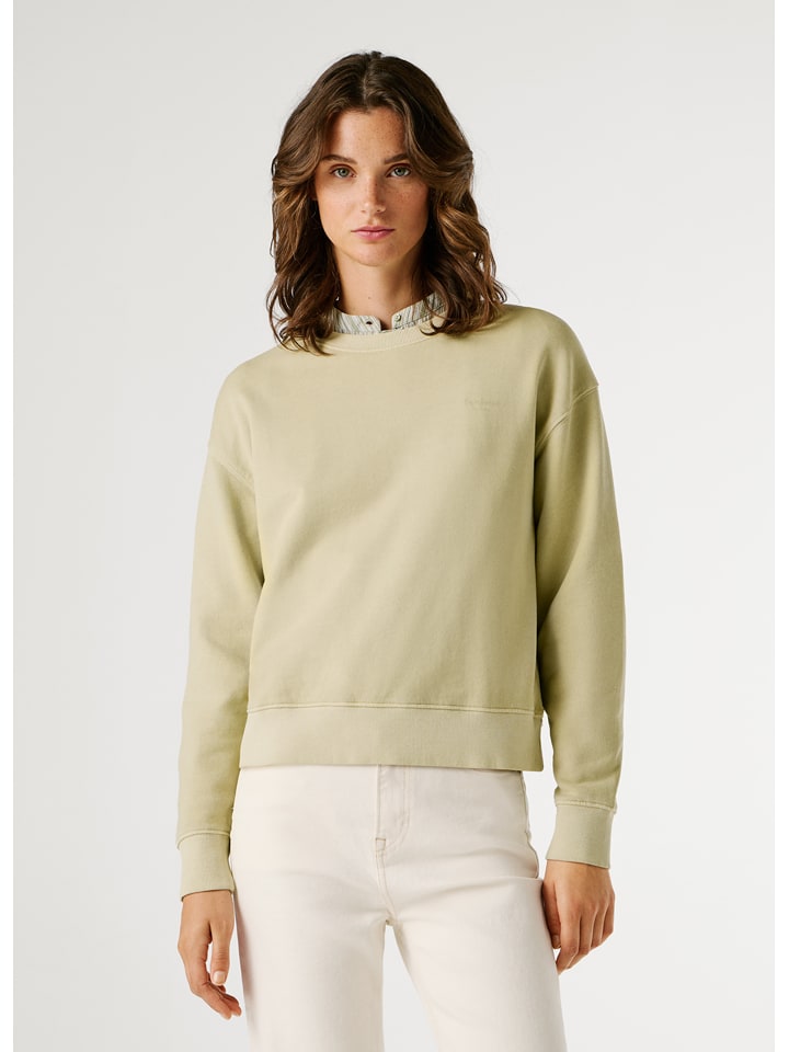 Pepe Jeans Sweatshirt "Malu" in Beige - L