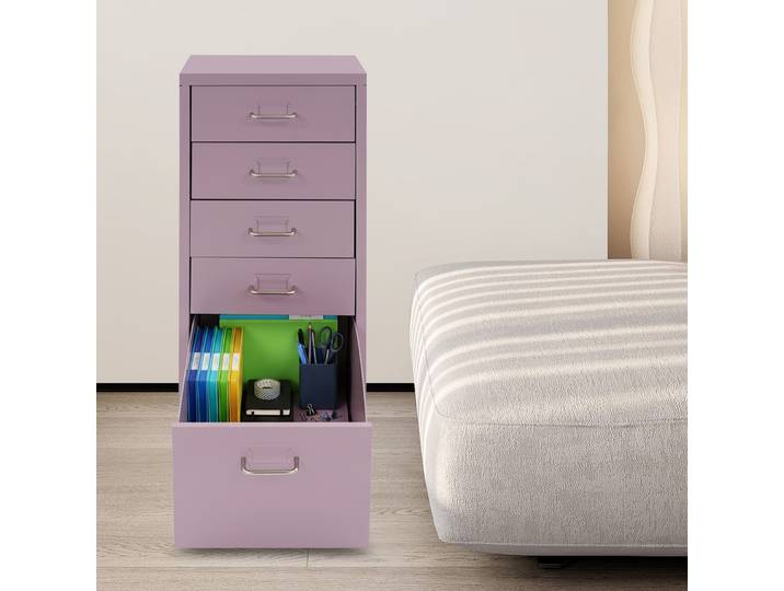 Armoire de classement mobile rectangulaire, organiseur de fichiers roulants, armoire de rangement avec roulettes