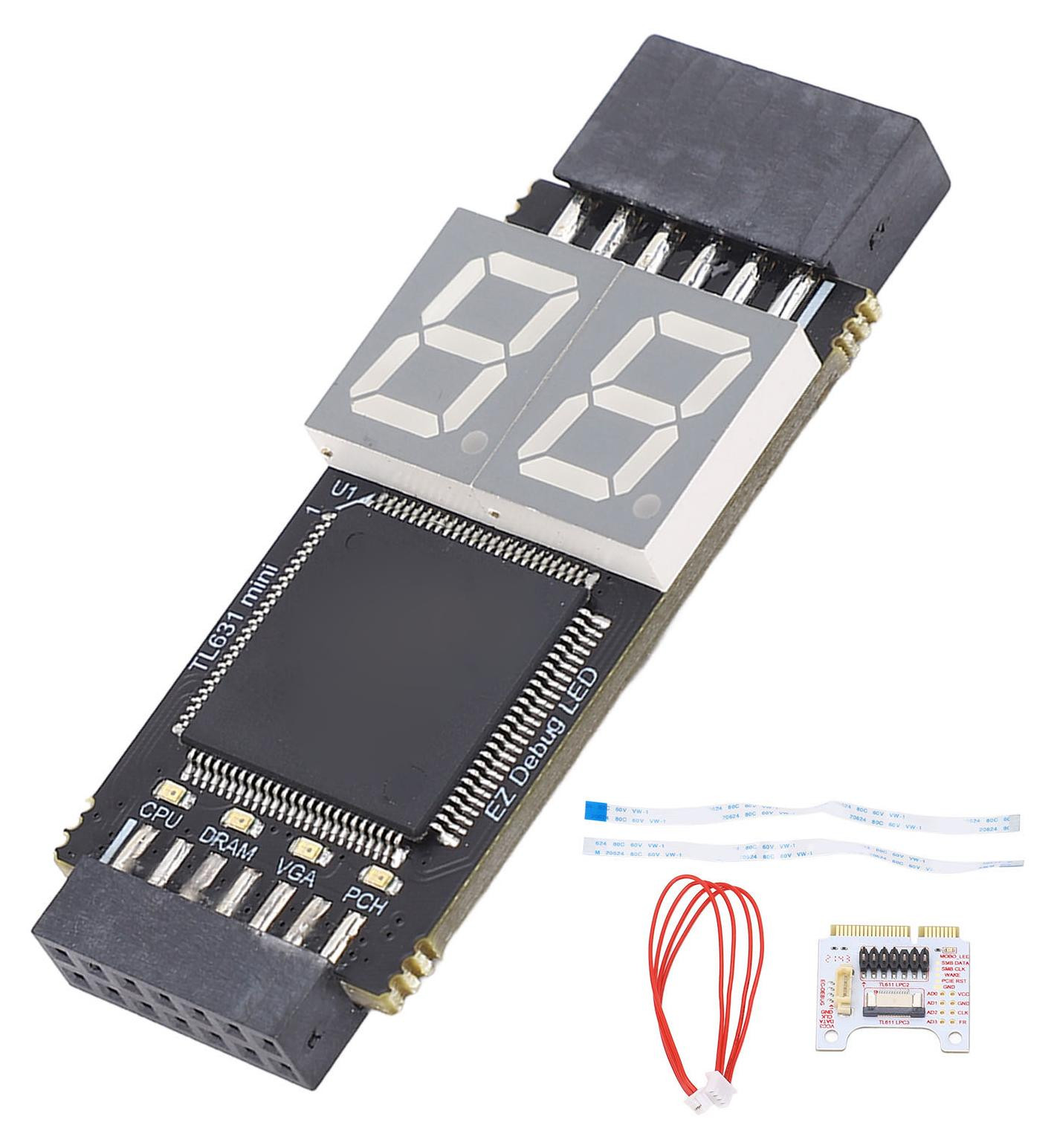 Gistuch TL631 Moederbord diagnostische kaart en TL611 laptop analyzer met adapter en PCIE LPC poort voor PC computer debugkit