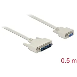 Delock Serielles Kabel D-Sub 25 Stecker zu D-Sub 9 Buchse 0,5 m