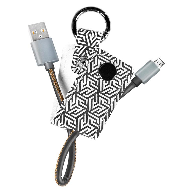 LogiLink USB Kabel mit Schlüsselanhänger, 0,22 m Anschluss 1: USB 2.0 (Typ-A) Stecker, Anschluss 2: Micro (0.22 m, USB 2.0) (CU0165)