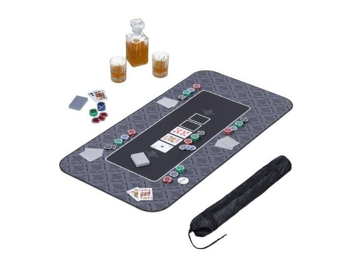 Relaxdays Pokermatte 120x60